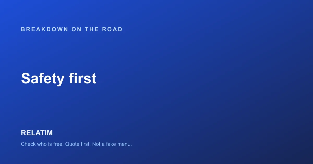 What to Do If Your Vehicle Breaks Down on the Road